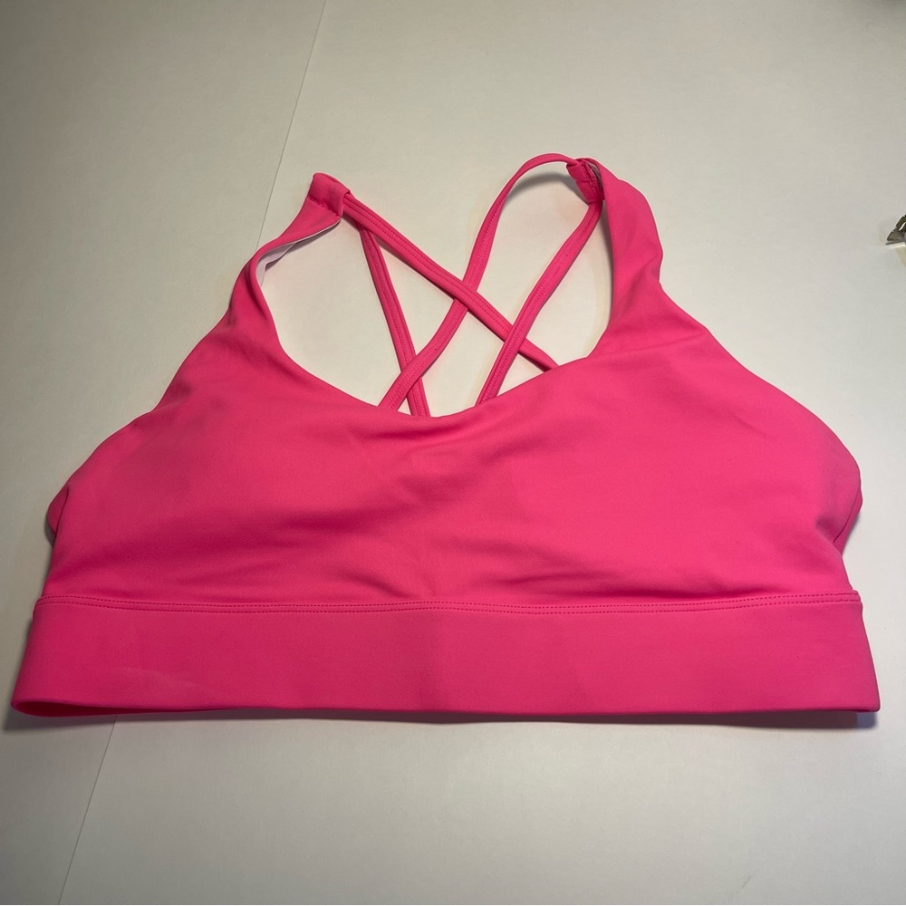 Zyia Active Women's Strappy Back Sports Bra‎ Size XL Hot Pink